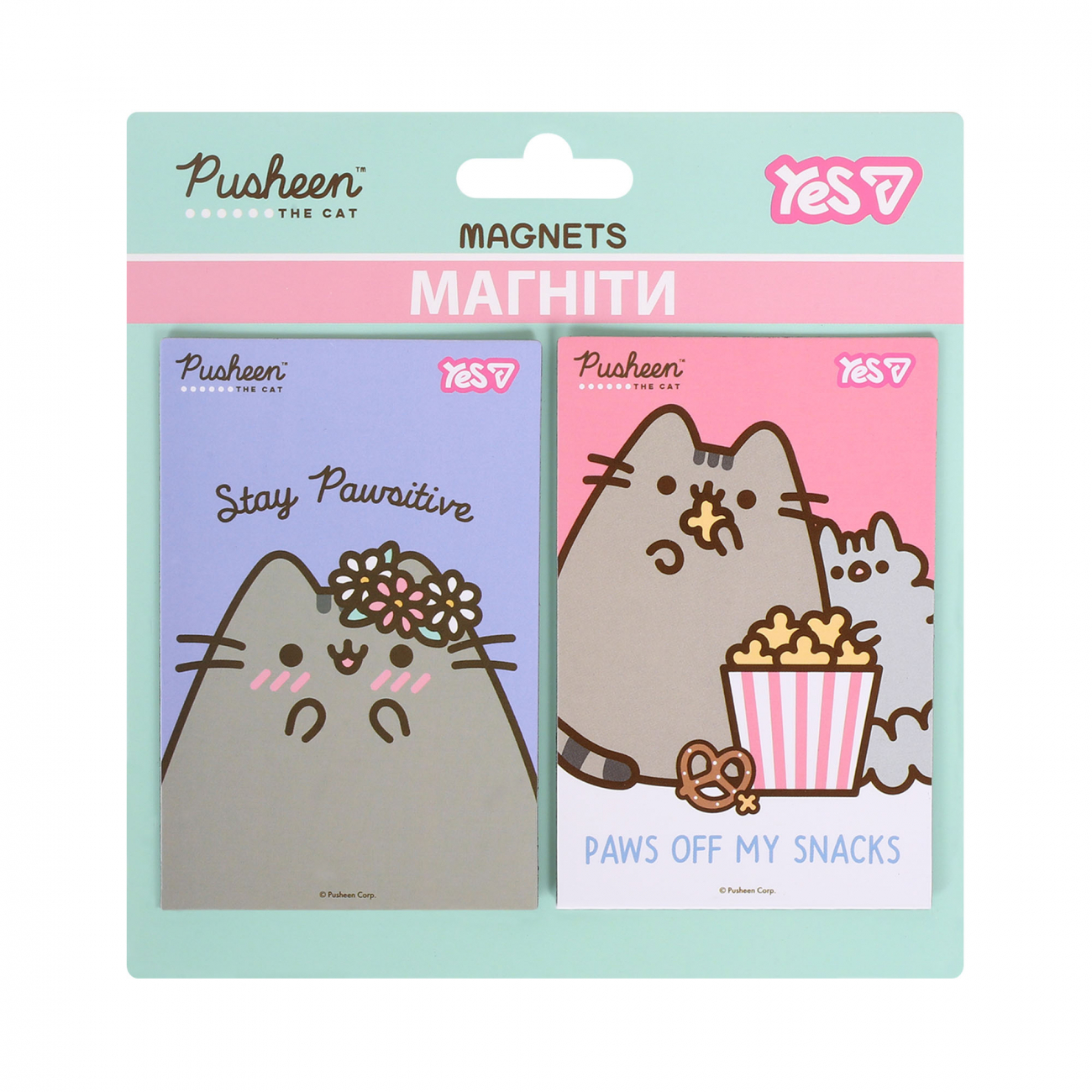 Магніти Yes "Pusheen" 6*9 см, 2 шт., 708557