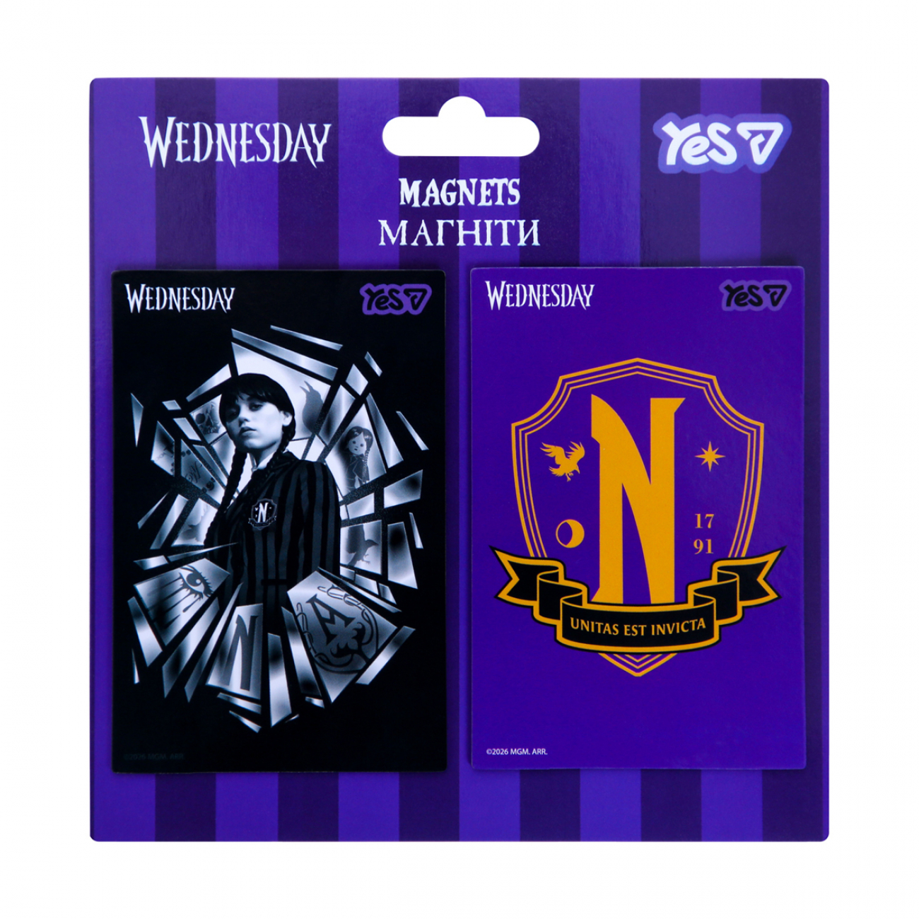 Магніти Yes "Wednesday" 6*9 см, 2 шт., 708811