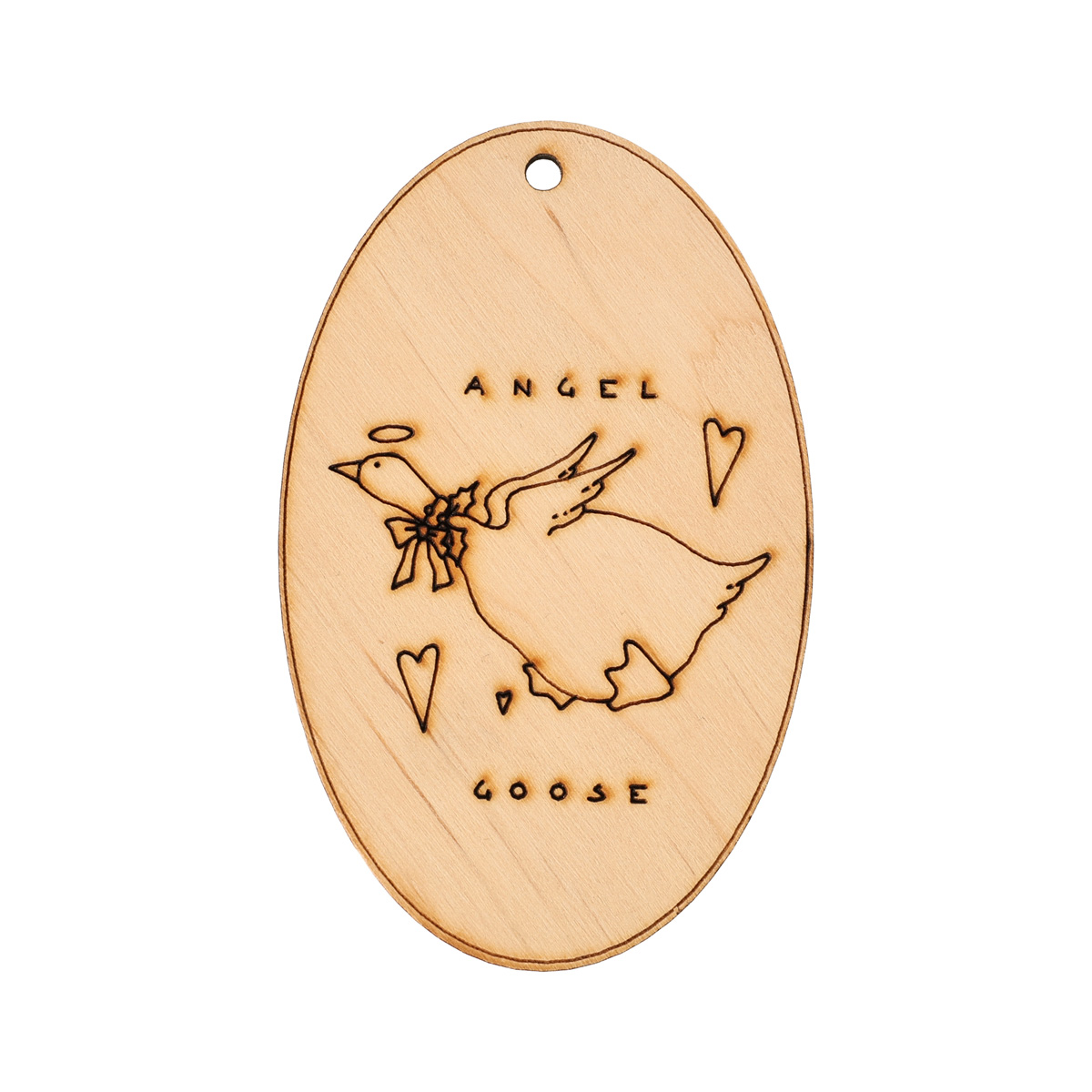 Заготовка магнита деревянная Тильда. Подвес "Ангел - гусь" 50*80 мм, T038