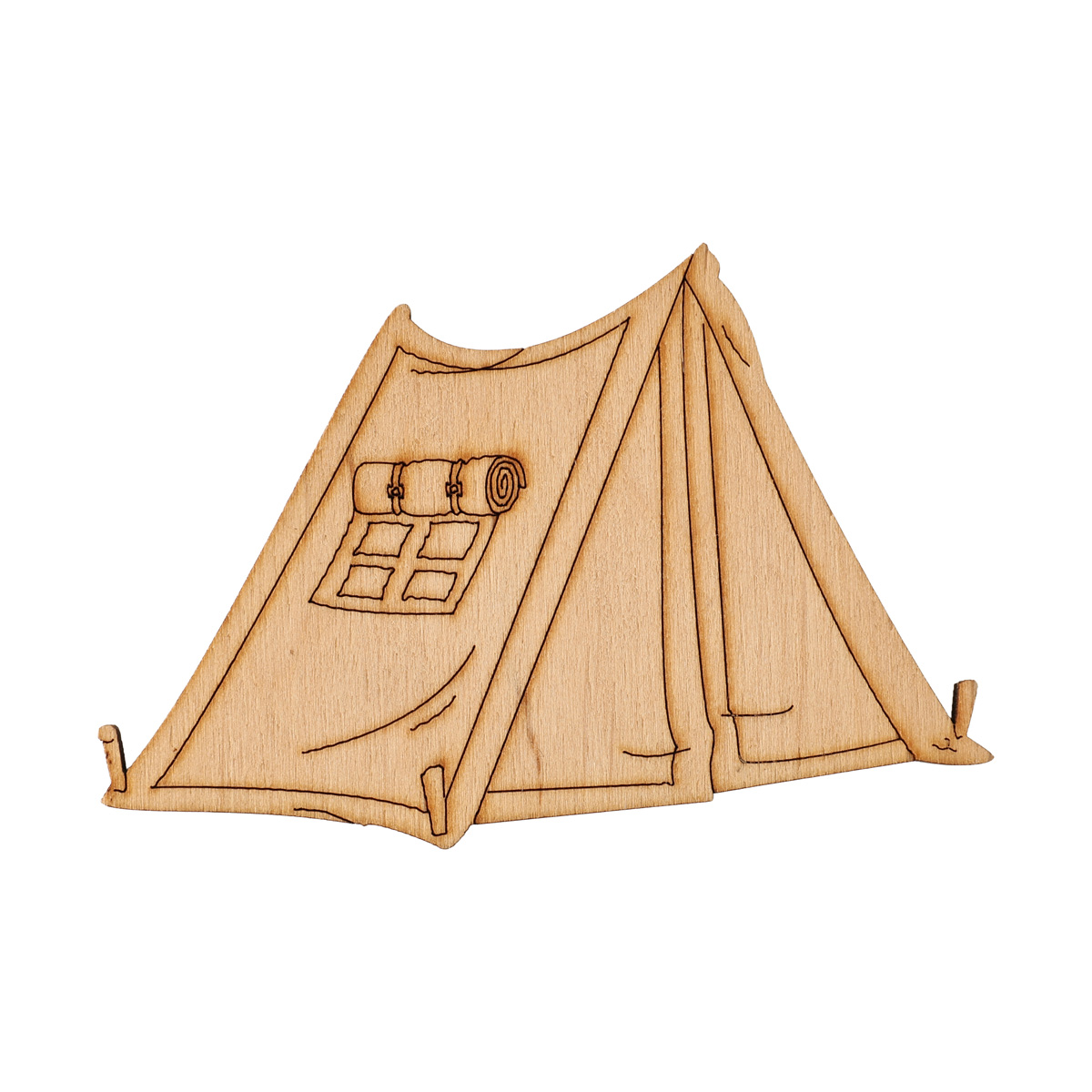 Заготовка деревянная Туризм Палатка 2 вида