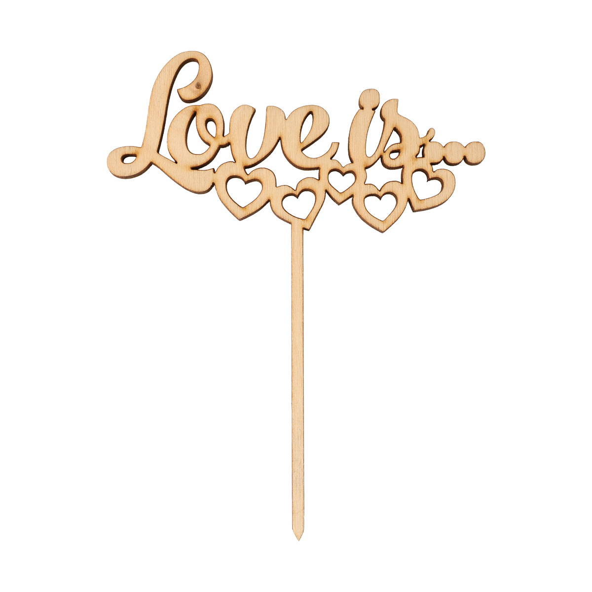 Заготовка из фанеры Топер "Love is..." 57*120 мм, 100820 ArtBober