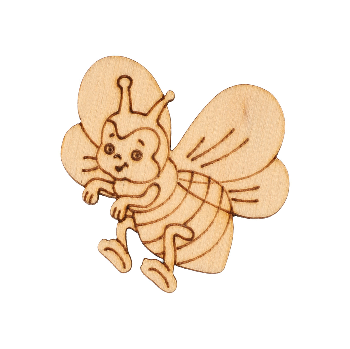 Заготовка из фанеры Раскраска "Пчёлка" 4,9*5,1 см, 100407 ArtBober