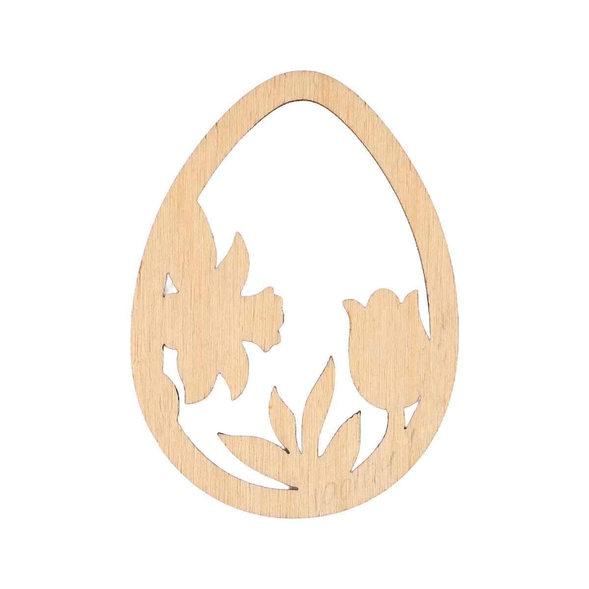 Заготовка из фанеры Раскраска "Крошечка с нарциссами разное" 6,5*4,8 см, 100104 ArtBober