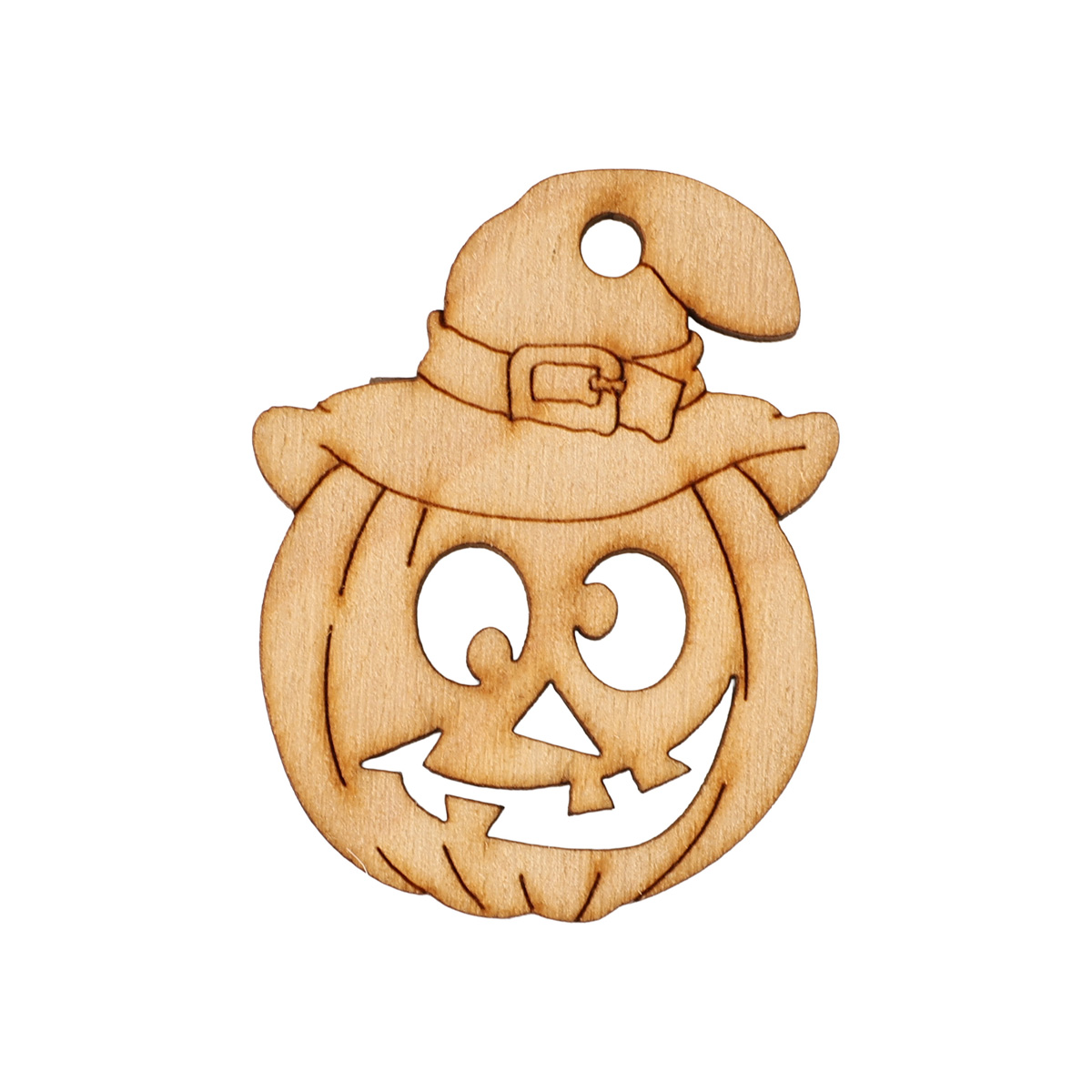 Заготівка з фанери Розмальовка Хелловін "Гарбуз-1" 5,2*4 см, 001248 ArtBober