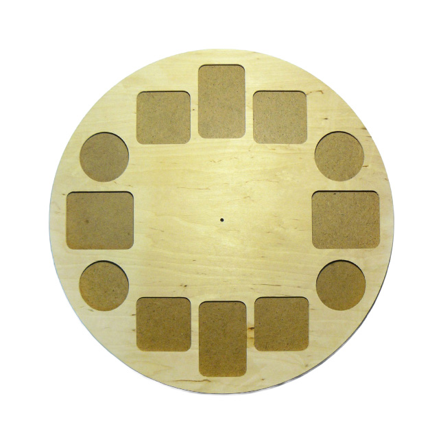 Заготівка дерев’яна "Основа д/годинника з фото", 0494