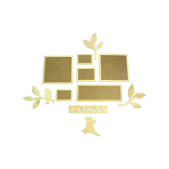 Заготовка Коллаж "Дерво "Семья", 0894