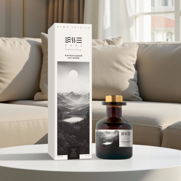 Аромадифузор "Карпатський світанок" 120 мл, ESSE ДУША УКРАЇНИ 1