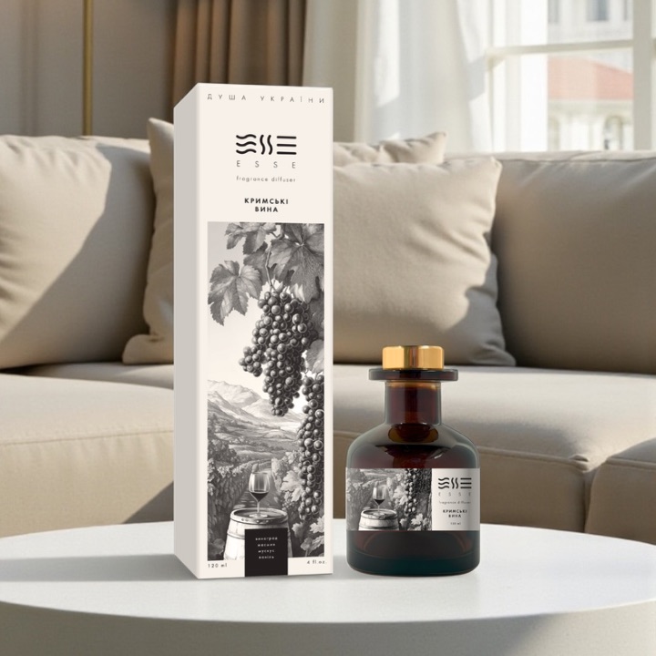 Аромадифузор "Кримські вина" 120 мл, ESSE ДУША УКРАЇНИ 2