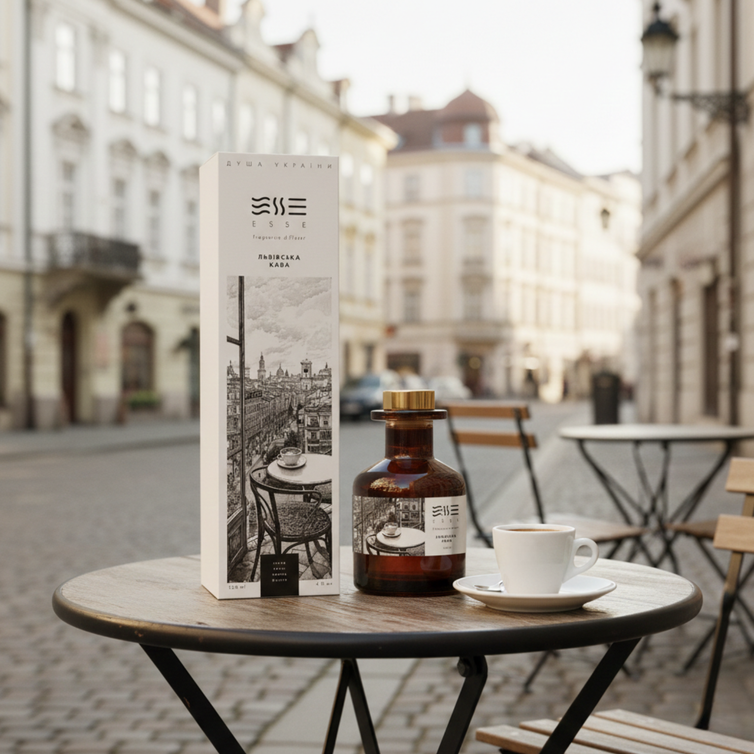 Аромадифузор "Львівська кава" 120 мл, ESSE ДУША УКРАЇНИ 1