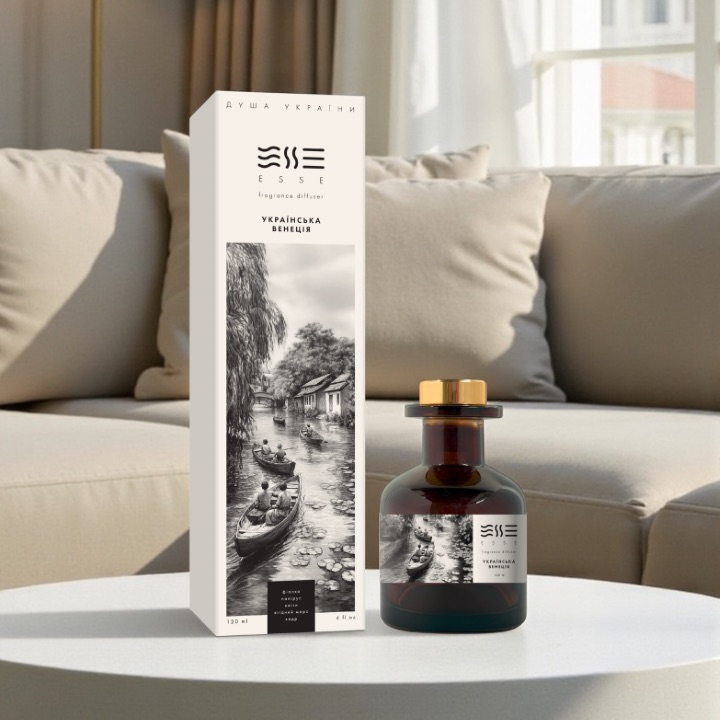 Аромадифузор "Українська Венеція" 120 мл, ESSE ДУША УКРАЇНИ 1