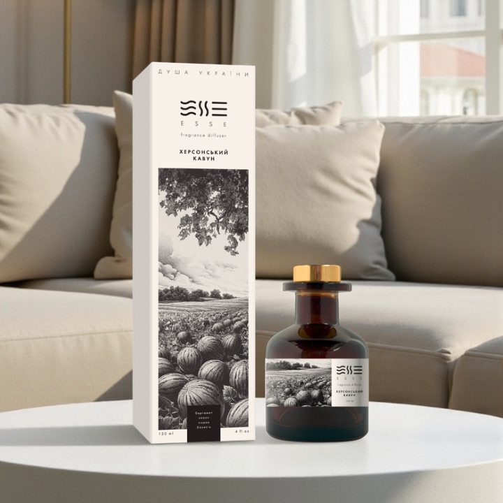 Аромадифузор "Херсонський кавун" 120 мл, ESSE ДУША УКРАЇНИ 1