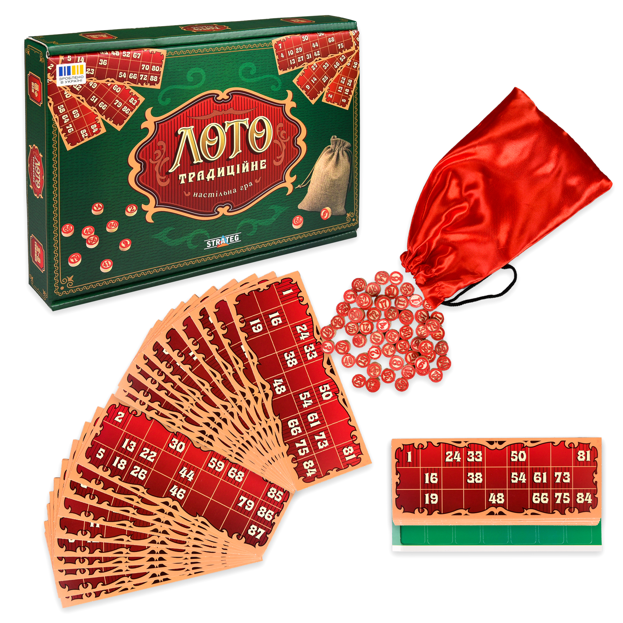 Настольная игра "Лото традиционное" 30488, ТМ "Strateg" 1