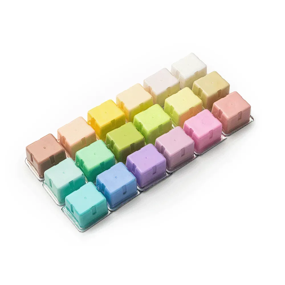 Набор гуашевых красок Jelly Cup 18*30 мл+3 кисти, Пастельные, фиолетовый пластик.пенал, HIMI 4