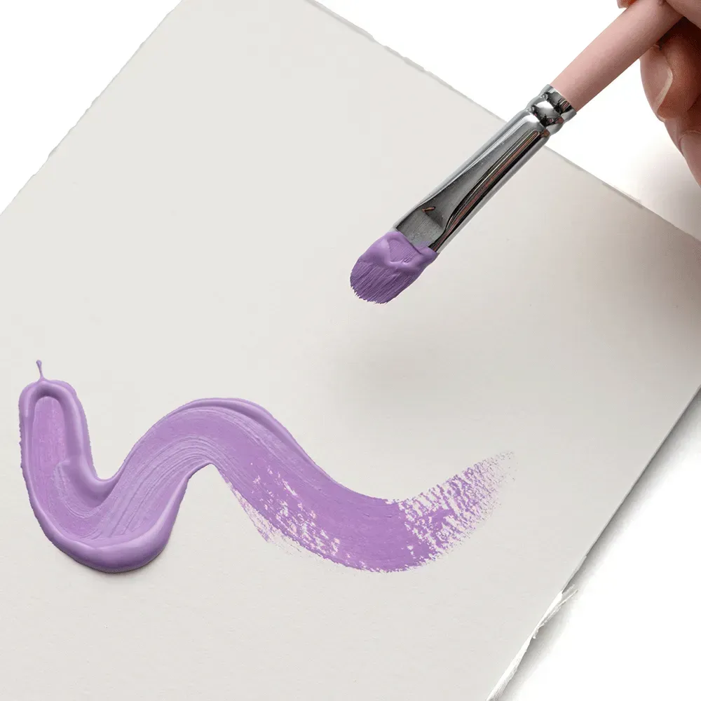 Набор гуашевых красок Jelly Cup 18*30 мл+3 кисти, Пастельные, фиолетовый пластик.пенал, HIMI 6