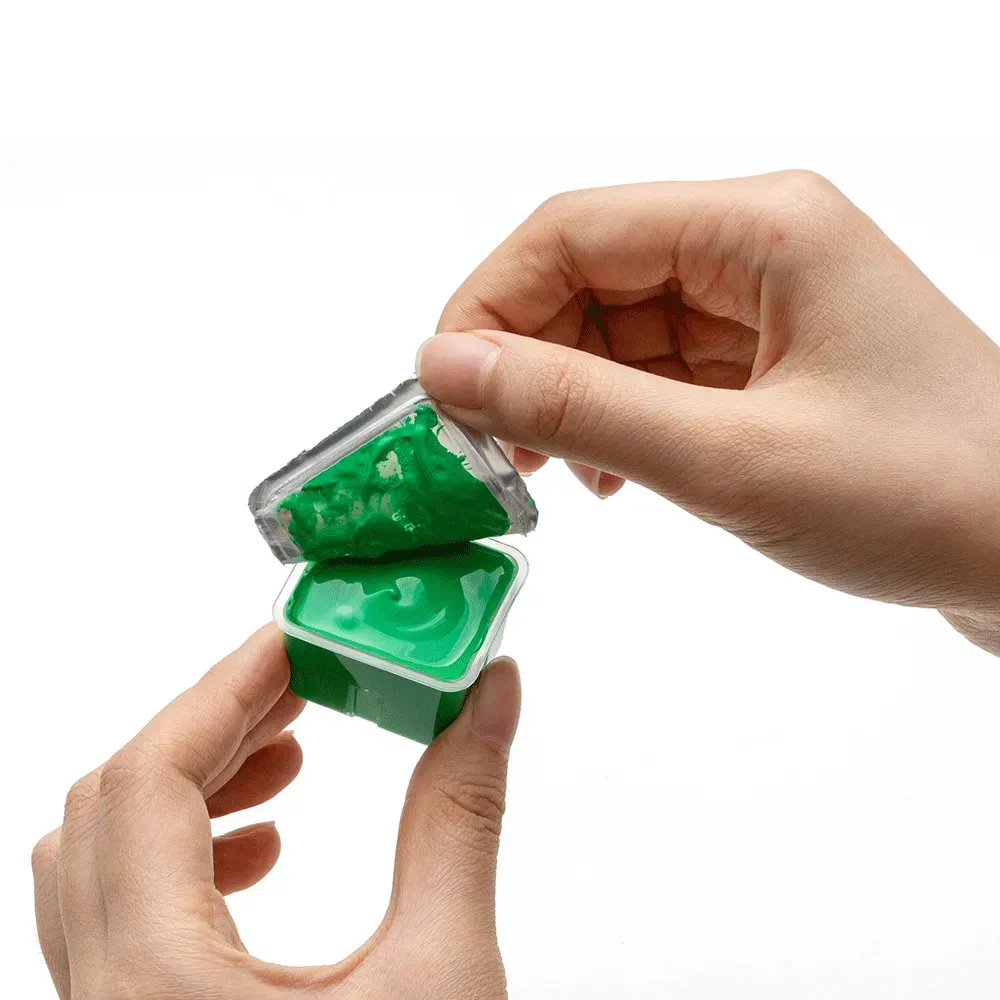 Набор гуашевых красок Jelly Cup 24*30 мл, синий пластик.пенал, HIMI 8