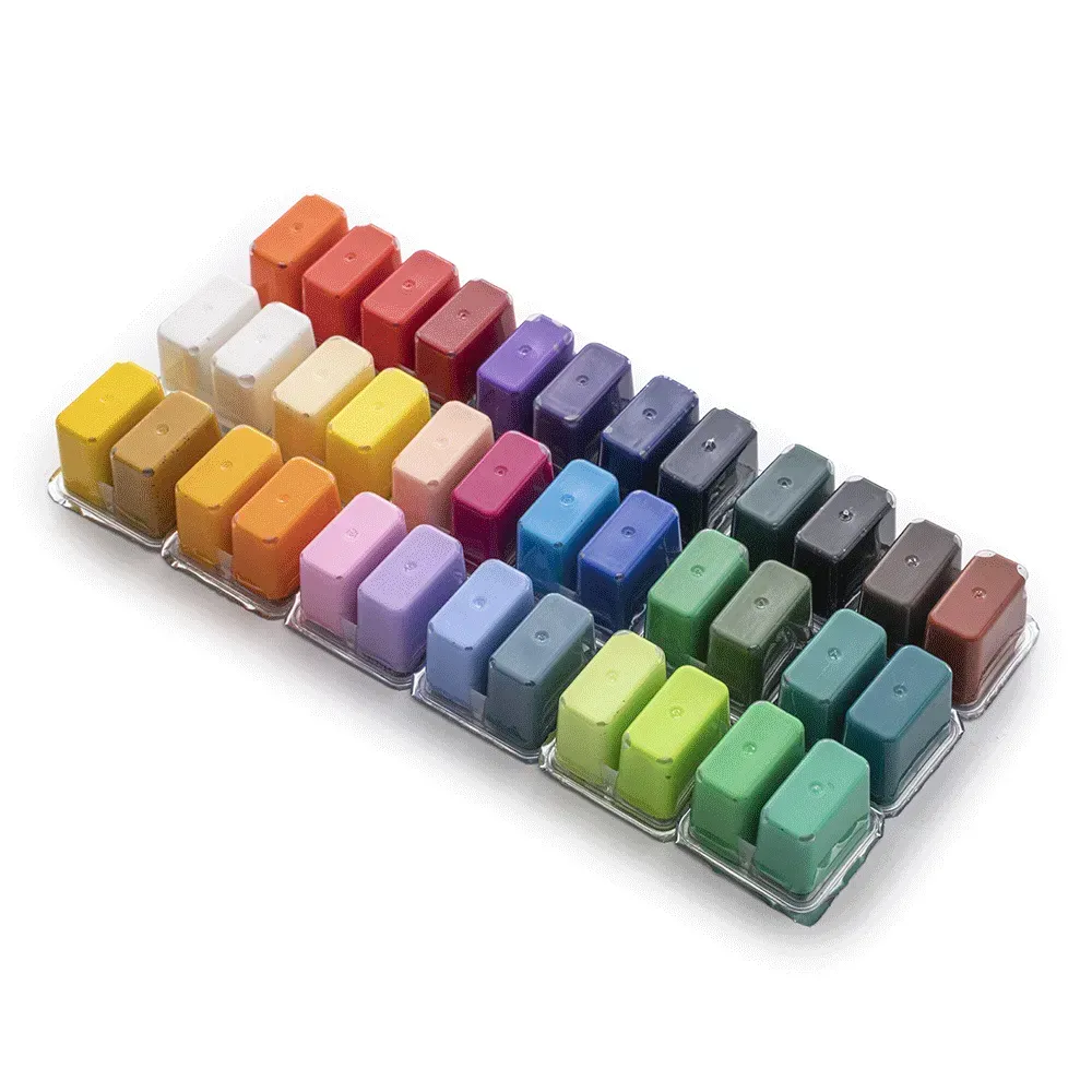 Набор гуашевых красок Twin Cup 36*12 мл, фиолетовый пластик.пенал, HIMI 4