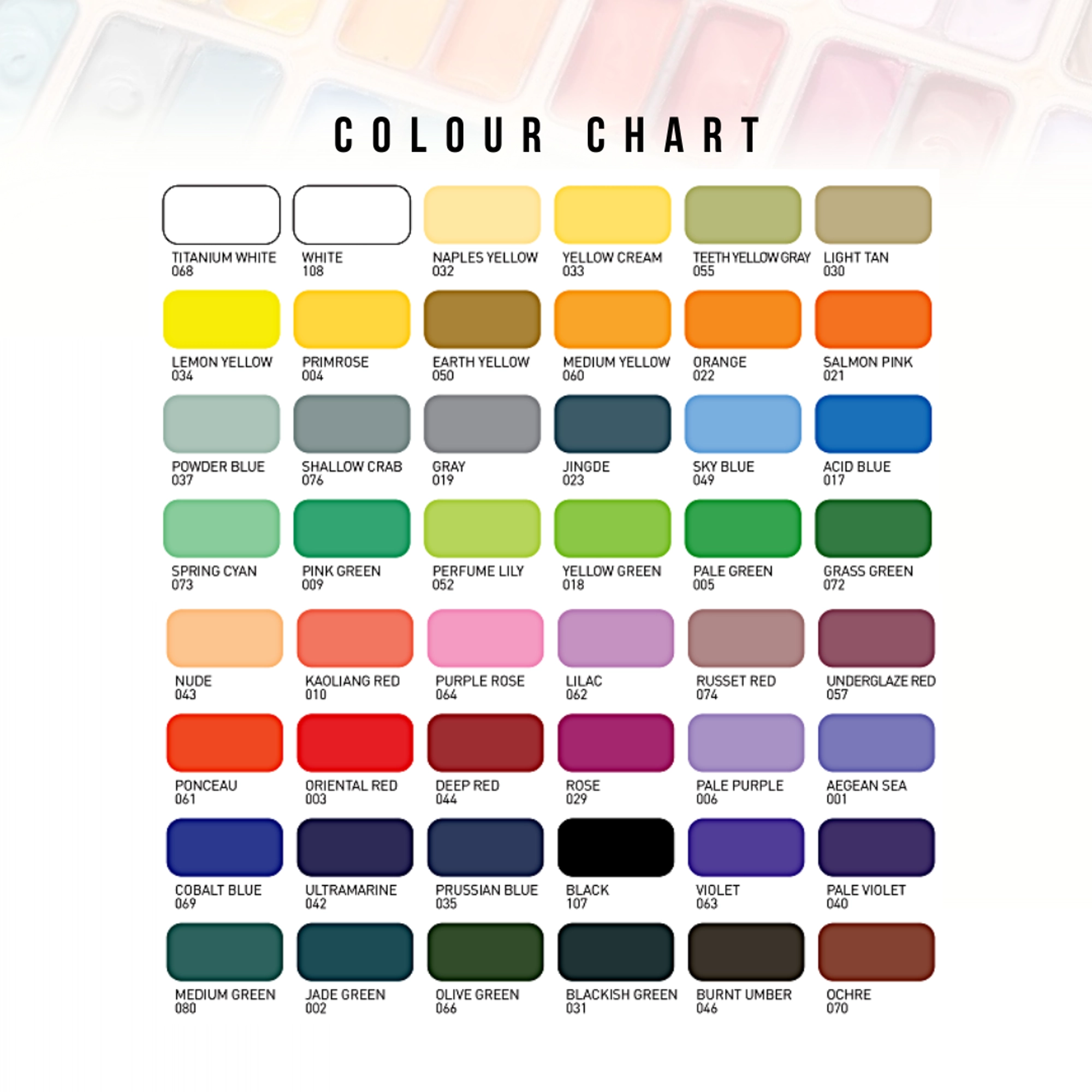 Набір гуашевих фарб Twin Cup 48*12 мл, персиковий пластик.пенал, HIMI 8