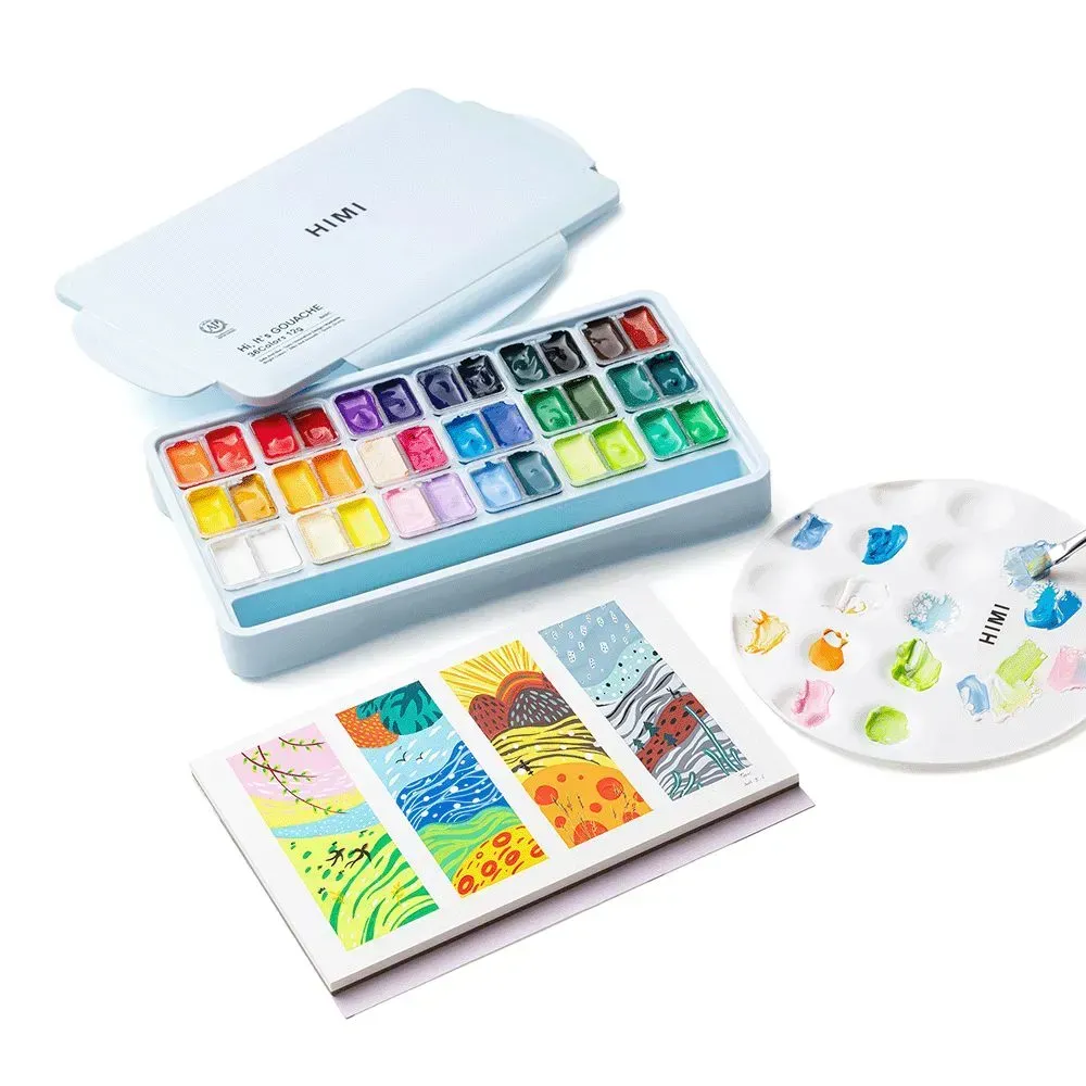 Палитра пластиковая (d:21,1см.), круглая, HIMI 5