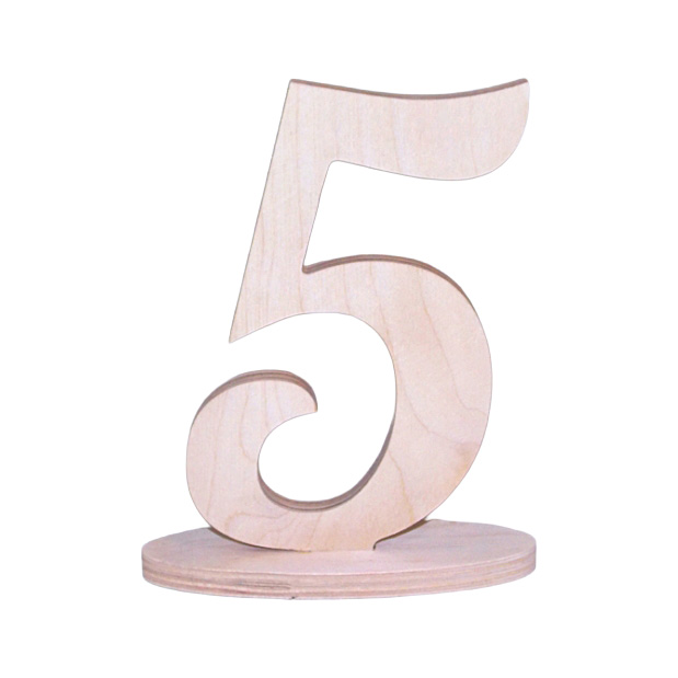 Заготовка Цифра "5" на подставке, 0846