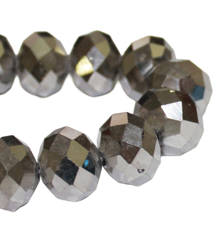 Намисто кришталеве на нитці, 11317 SILVER Crystal Art