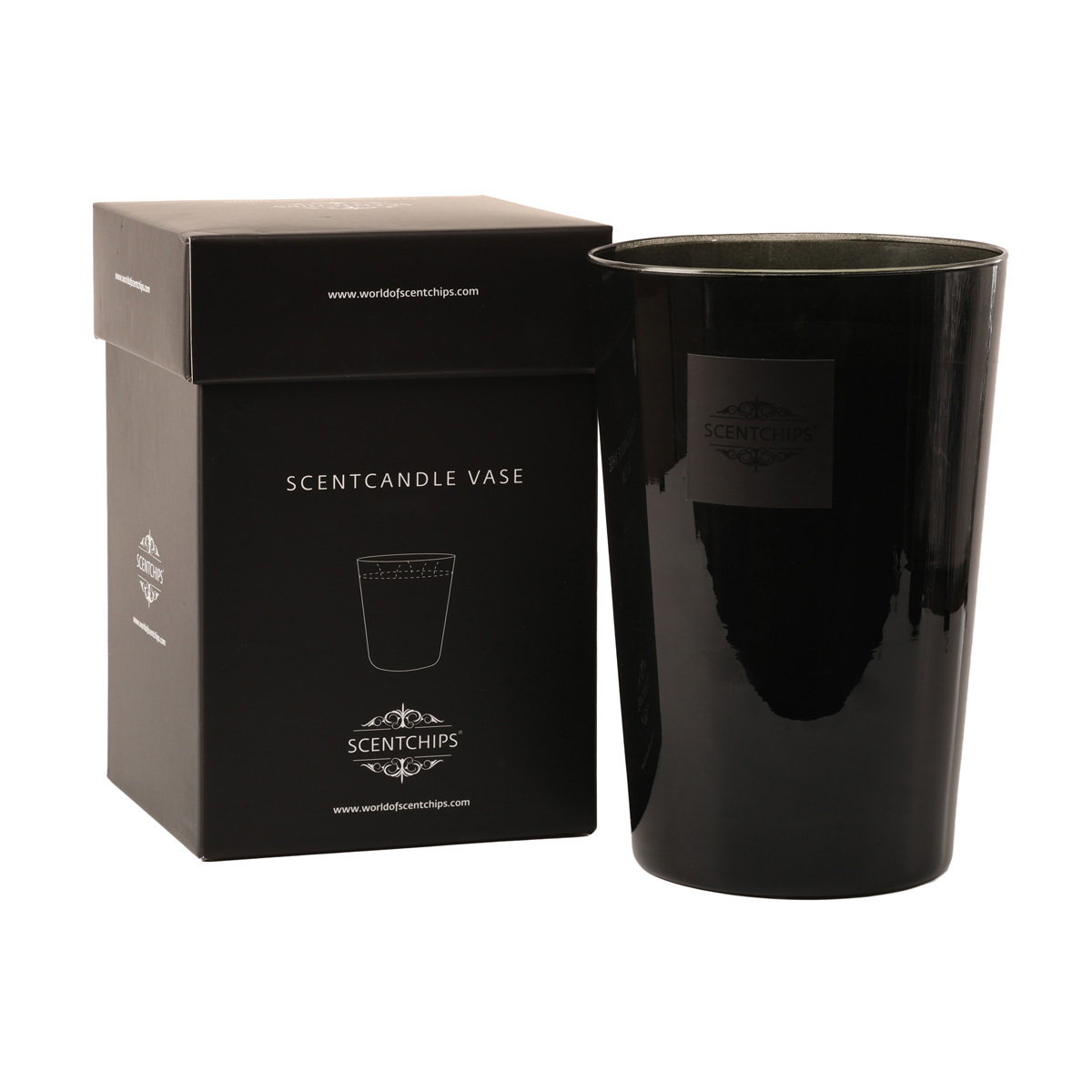 Аромасвічка Scentchips Ваза d=17,5 см/h=26 см Black Vetiver/Чорний Ветивер, 4000 г, 255507 1