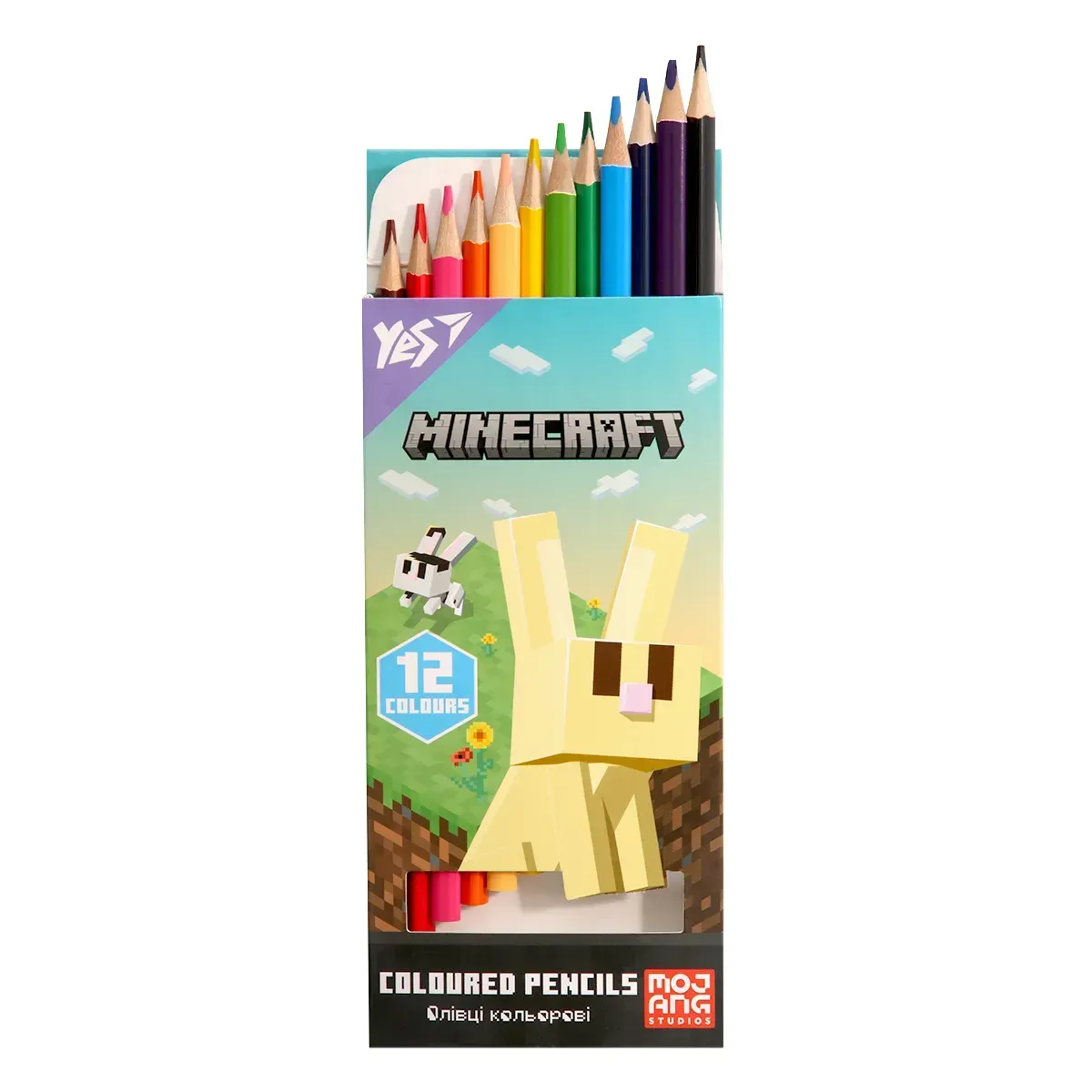 Карандаши цветные Yes 12 цв. "Minecraft. Spring", 290772 2