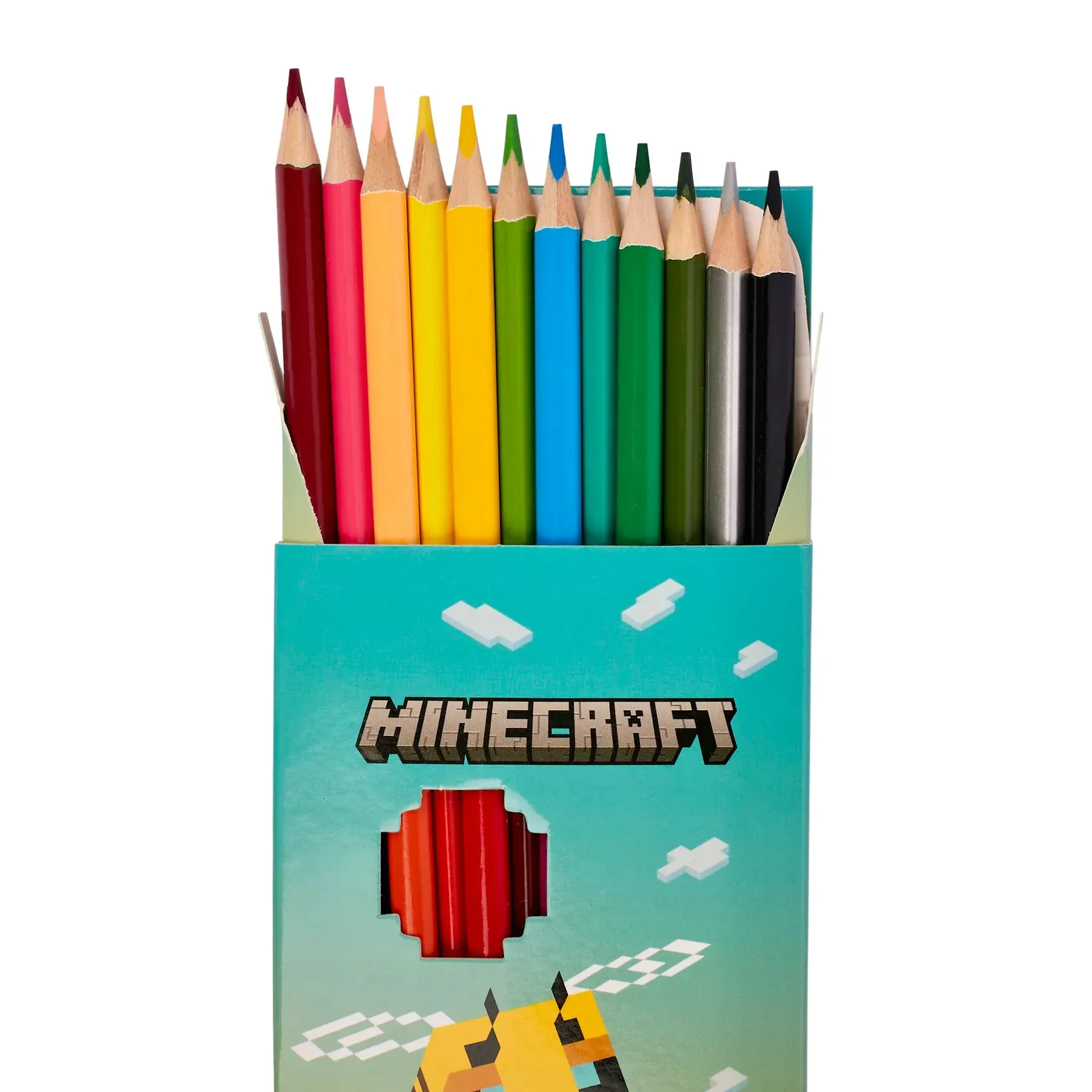 Карандаши цветные Yes 12/24 цветов "Minecraft. Spring", 290775 1