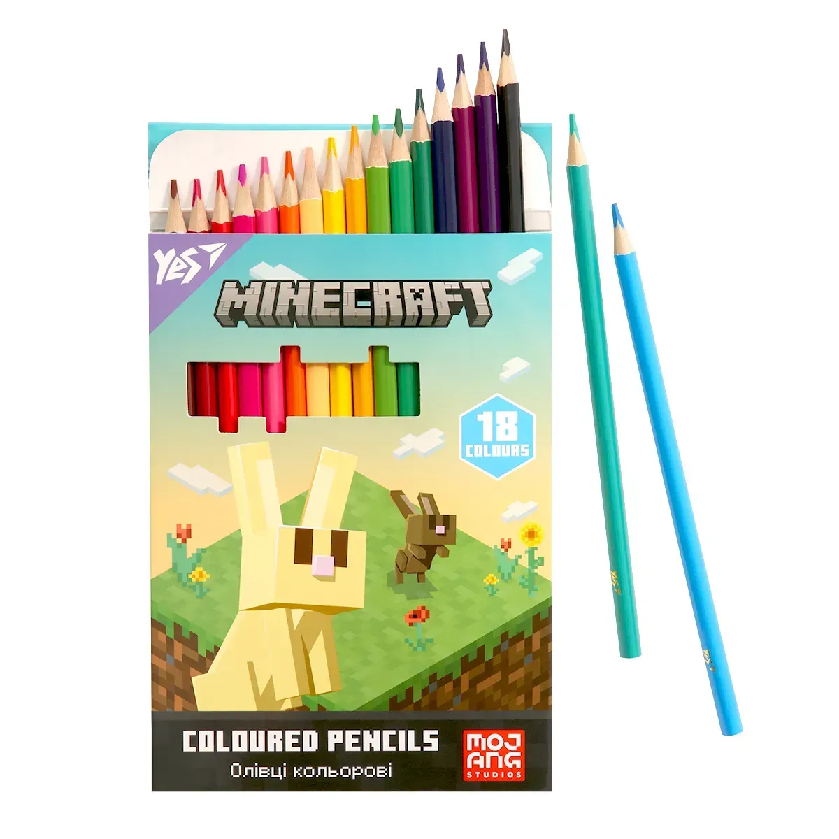 Карандаши цветные Yes 18 цветов "Minecraft. Spring", 290773 3