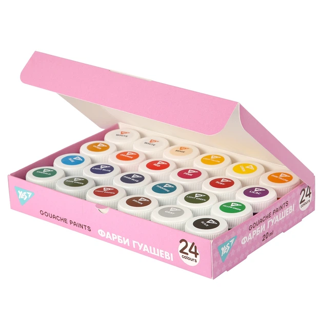 Краски гуашевые Yes "Pusheen" 24 цв., 20 мл, 230404 2