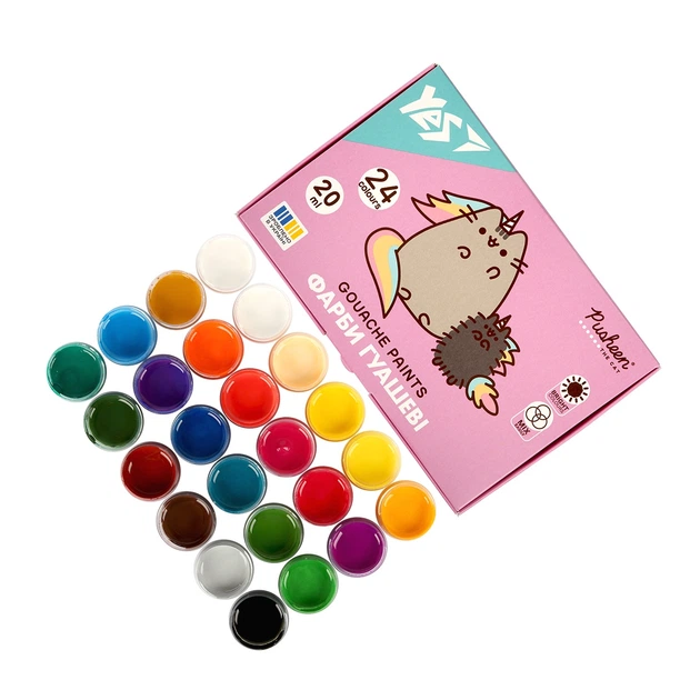Краски гуашевые Yes "Pusheen" 24 цв., 20 мл, 230404 4