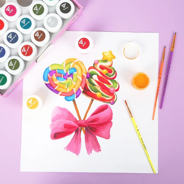 Краски гуашевые Yes "Pusheen" 24 цв., 20 мл, 230404 6