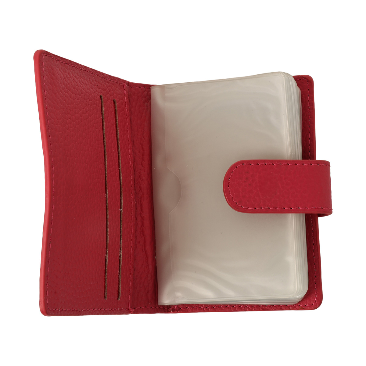 Визитница 750*100 мм 20 визиток, на кнопке с дополнительным карманом, кожаная (1л-1виз) Deli 7620 (58151) 2