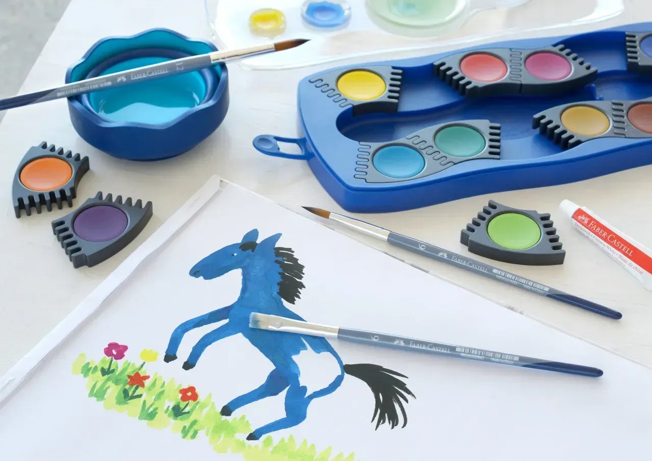 Пензлик синтетика круглий Round brush №8, 281808 Faber-Castell 1