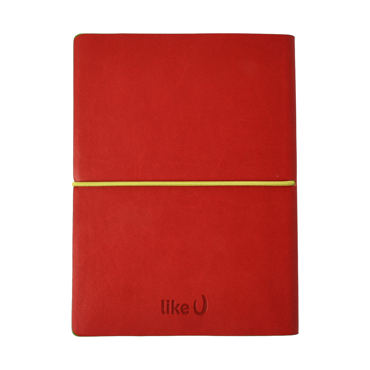 Записник В6 Fun у клітинку  Обкладинка червона/салатова кремовий блок, 512ILFR1RI 1