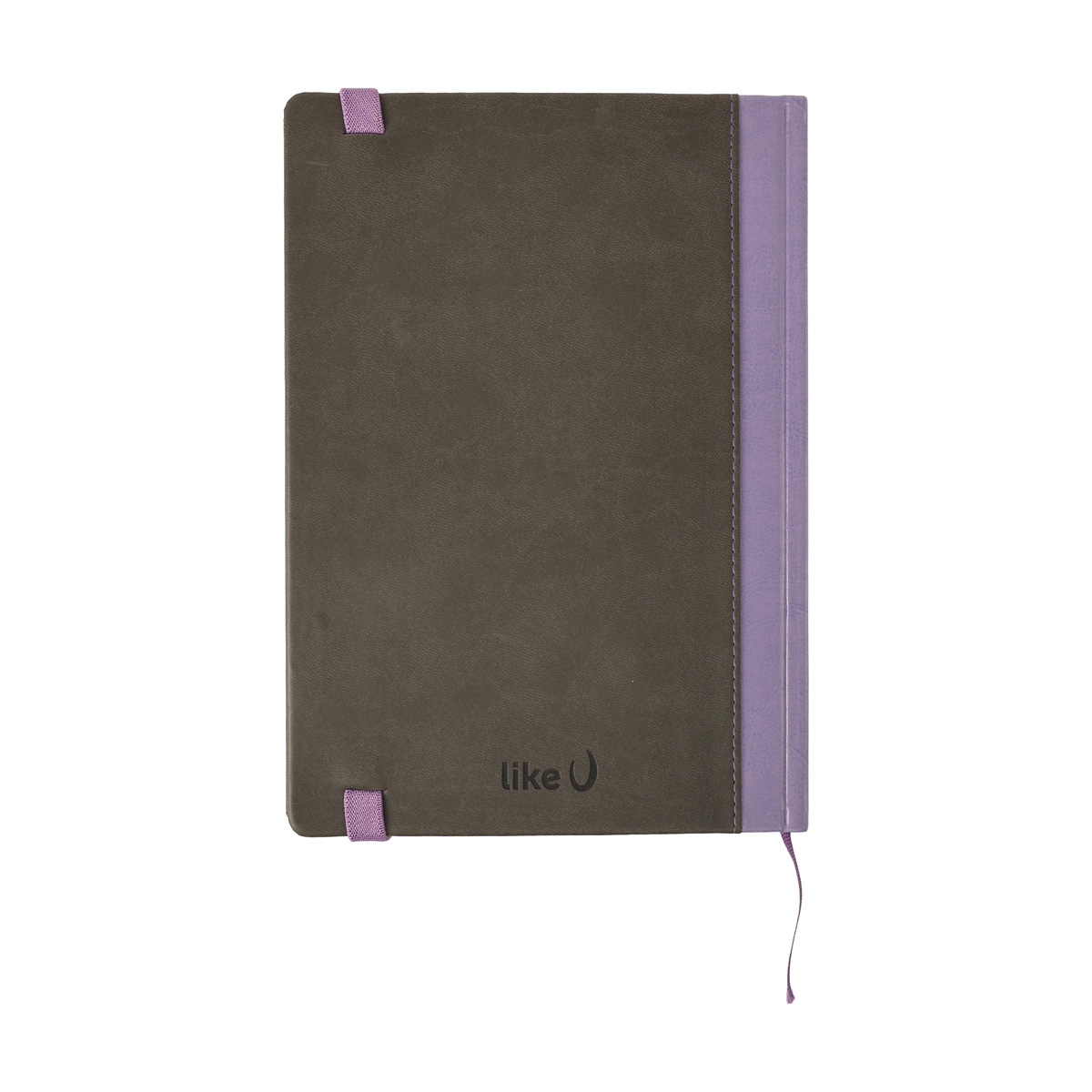 Записник В5 Pro у клітинку Обкладинка сіра/фіолетова кремовий блок, 11201PRHNV 1