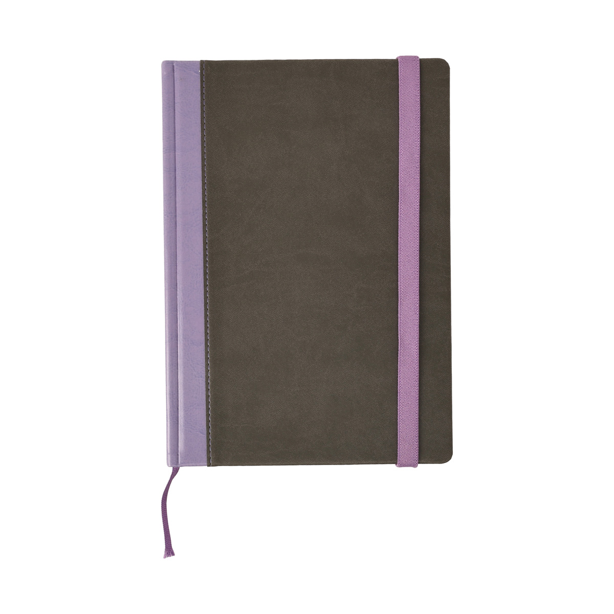 Записник В5 Pro у лінійку Обкладинка сіра/фіолетова кремовий блок, 11101PRHNV