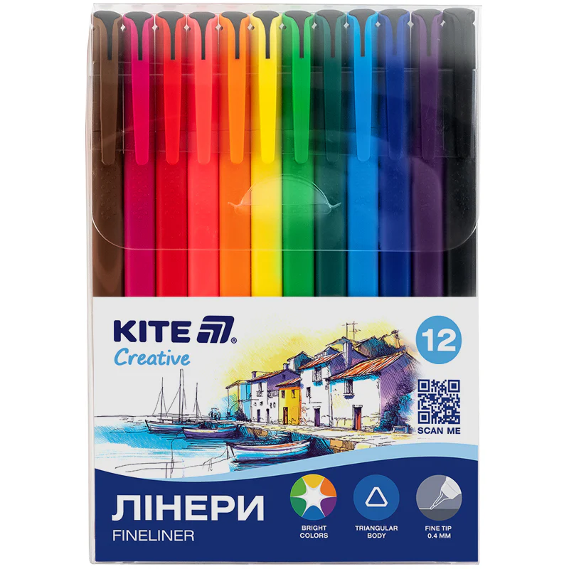 Лінери Kite "Creative", набір 12 шт, K-1164