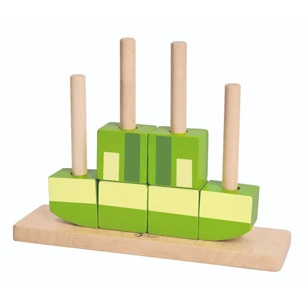 Игрушка деревянная Classic World "Вертикальный пазл Лягушонок", 5107 9