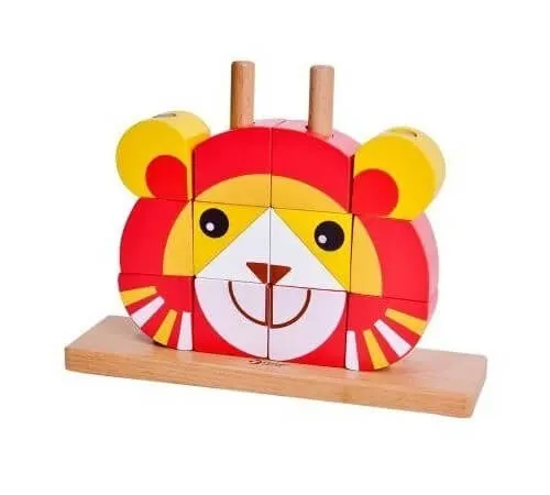 Игрушка деревянная Classic World "Вертикальный пазл Львенка", 5106 2