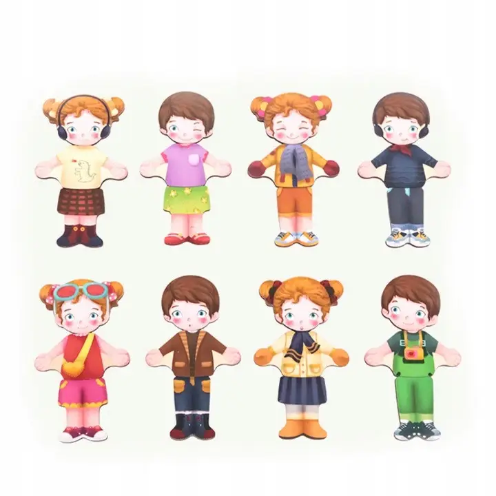 Игрушка деревянная Classic World "Переодевалка Девочка-Мальчик", 54358 8