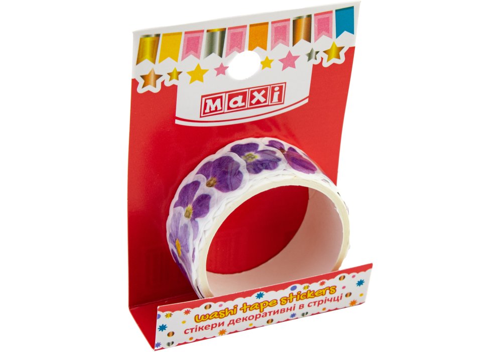 Стікери декоративні "Бузкові квіти" в стрічці на клейкій основі