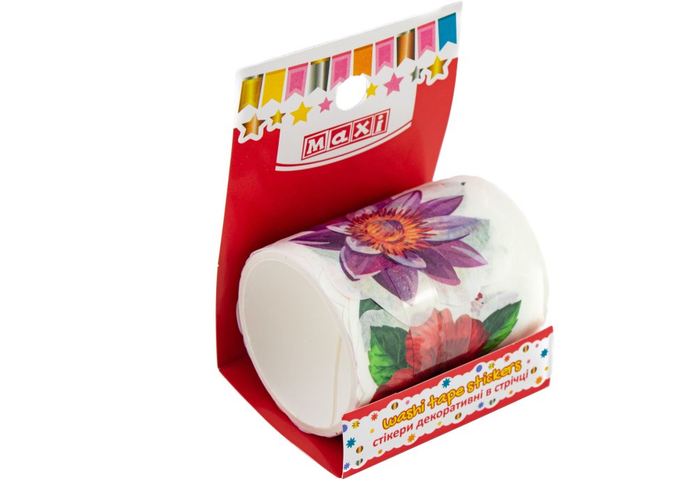 Стікери декоративні "Екзотичні квіти" в стрічці на клейкій основі