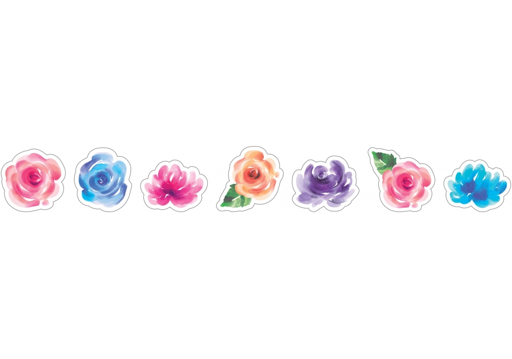 Стікери декоративні "Троянди"" в стрічці на клейкій основі 1