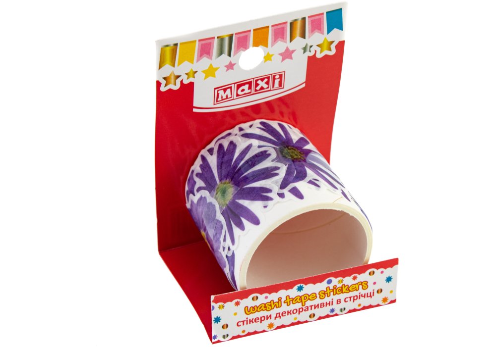 Стікери декоративні "Фіолетові квіти" в стрічці на клейкій основі