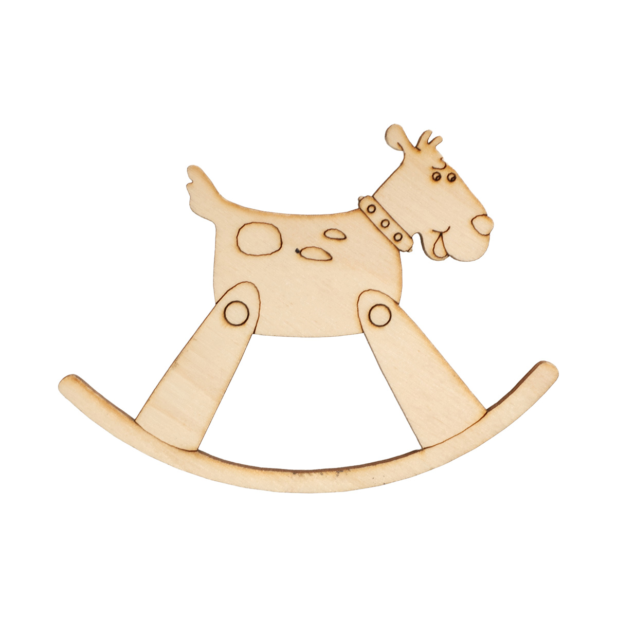 Заготовка лазерная деревянная "Олень - качалка" 110*85, T020