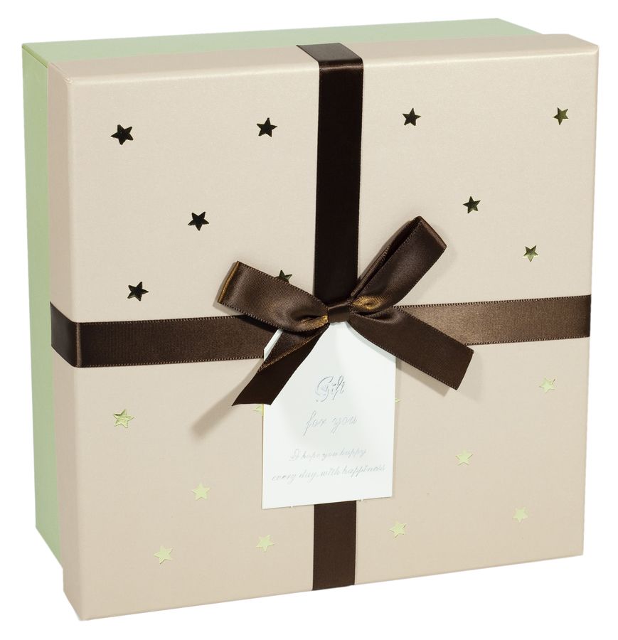 Подарункова коробка квадратна сер., в асорт., JKZ-50,40,36,37