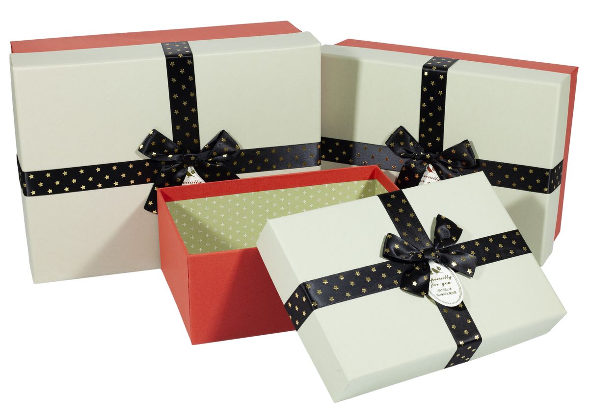 Подарункова коробка прямокутна, вел., в асорт., 9700-29,30 1