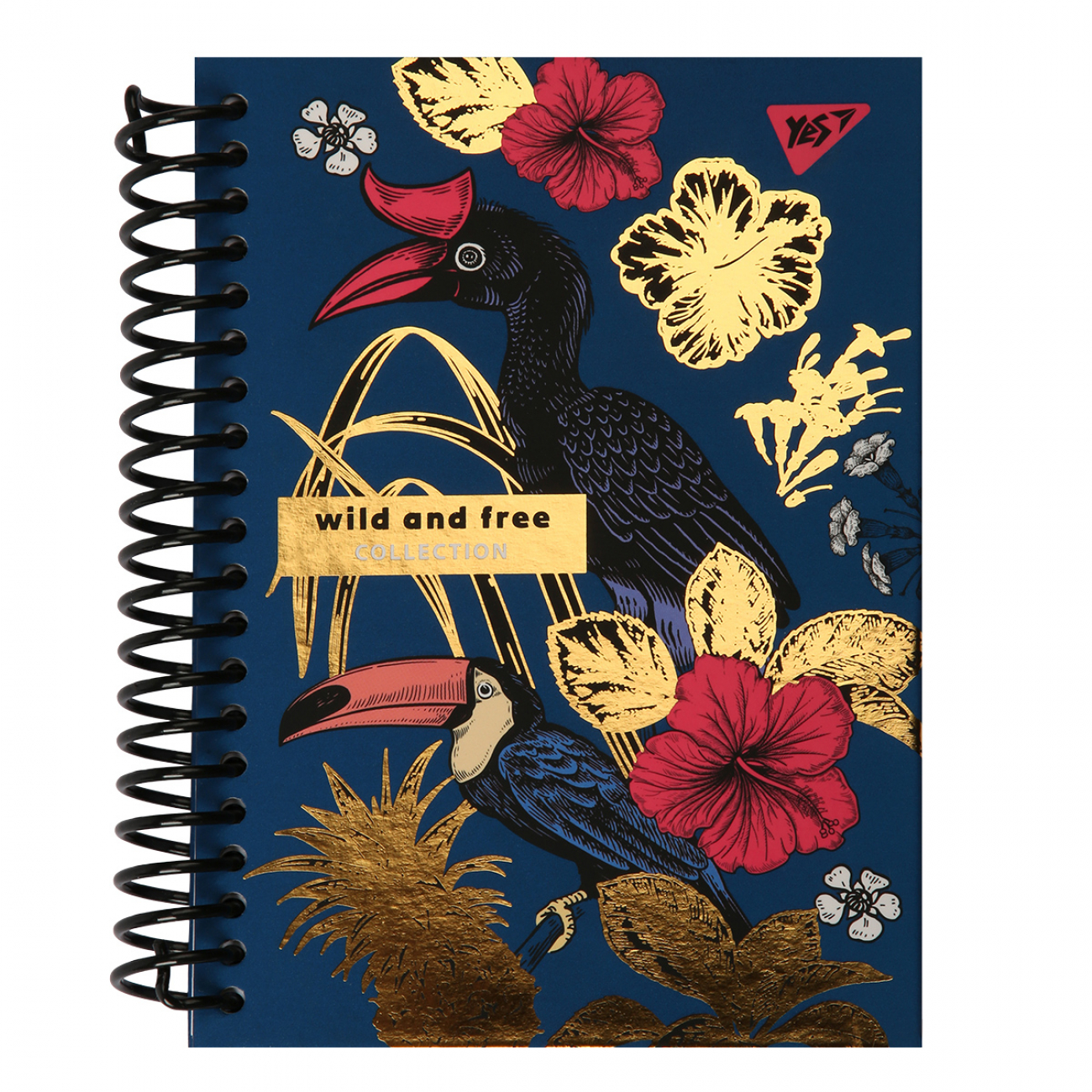 Блокнот YES А6/64 7БЦ "Wild and free" cпіраль, клітинка, 152026