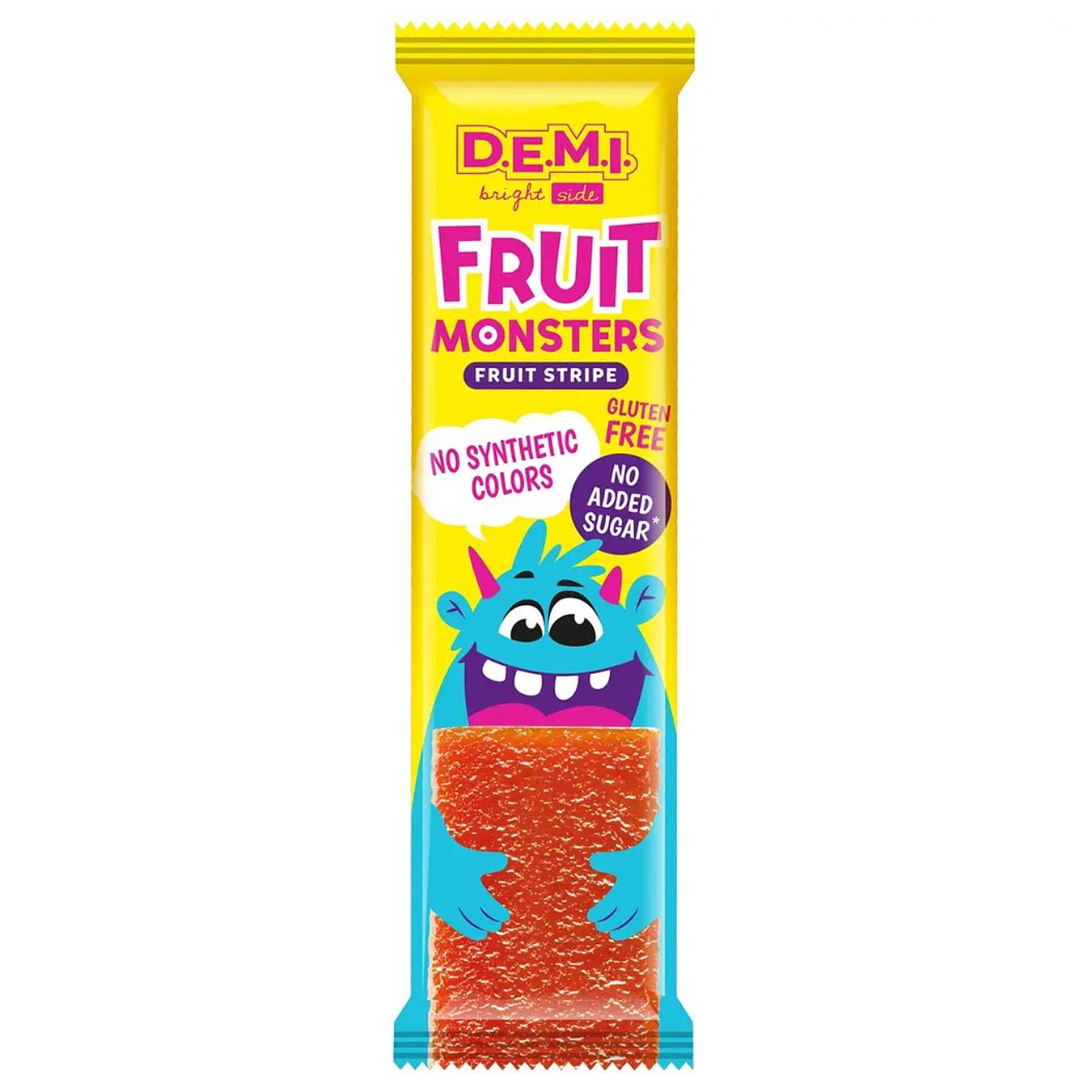 Пастила фруктова "Fruit Monsters" із соком полуниці, 15 г, ТМ "D.E.M.I" 1