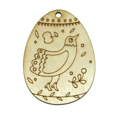 Заготовка деревянная Пасхальное яйцо 60*45 мм (маленькое), в ассортименте 2